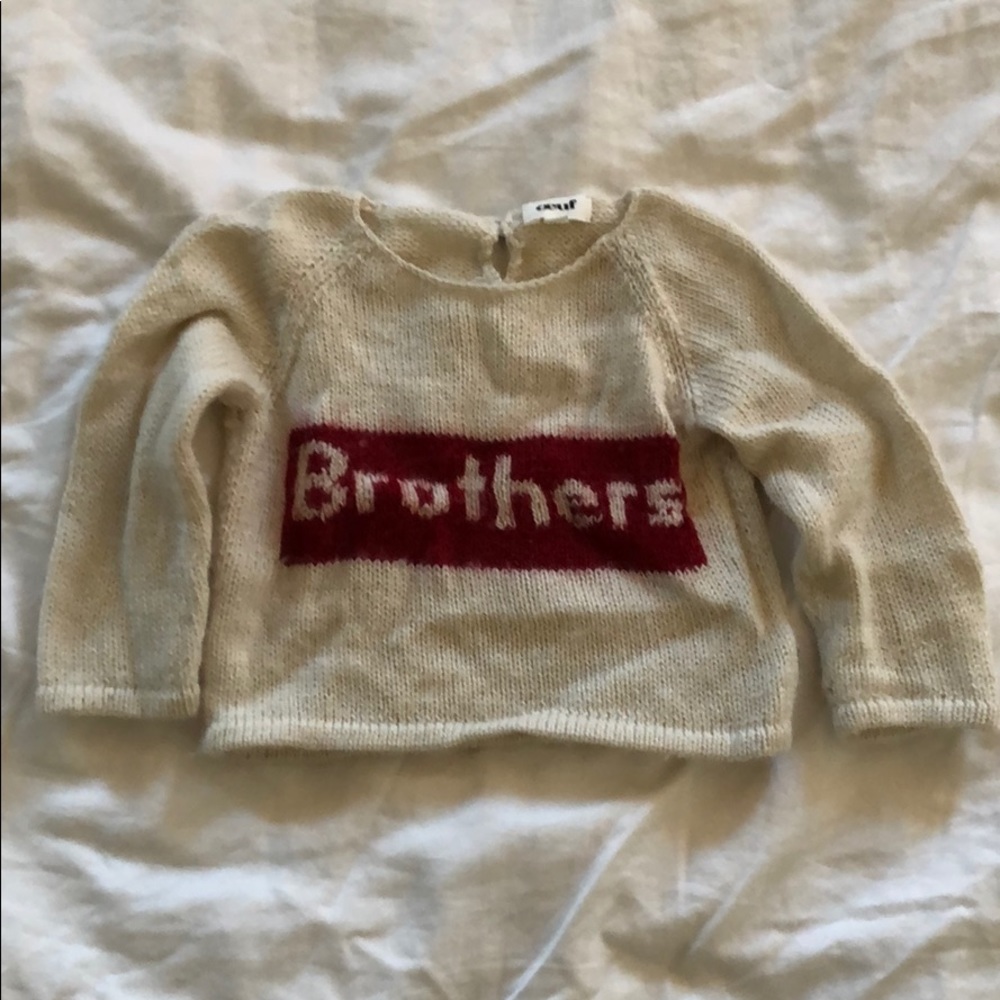 Oeuf Brothers sweater 6 months
